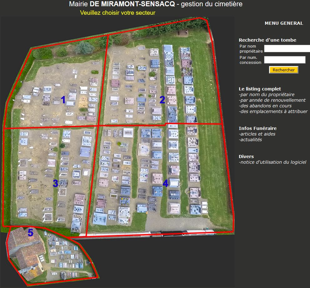 gestion cimetière Landes