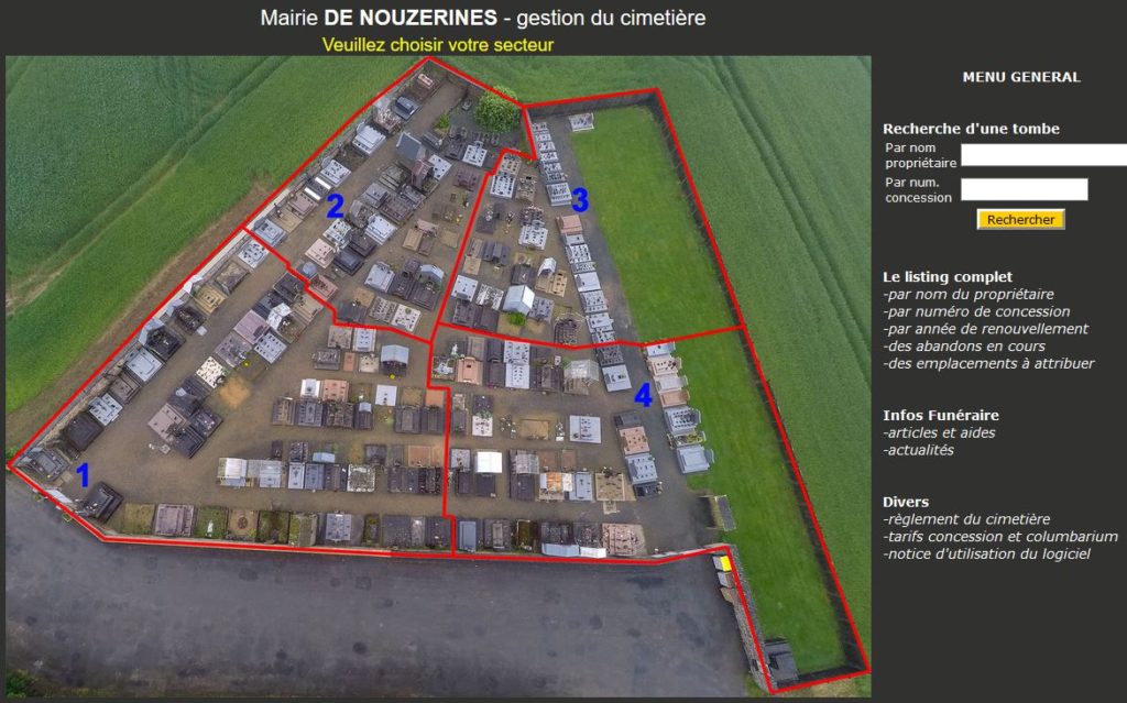 Gestion cimetière dans la Creuse