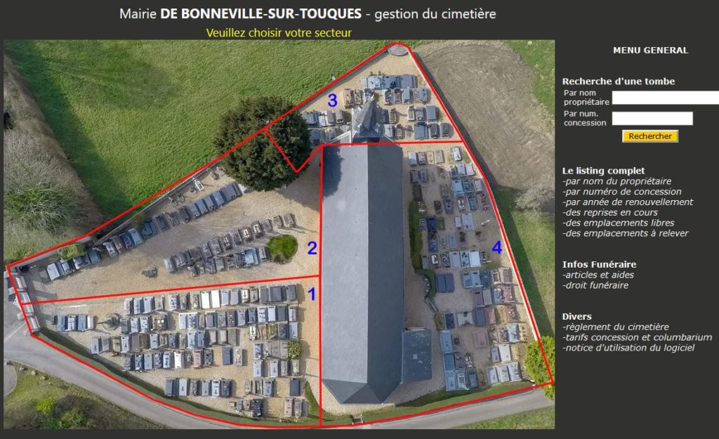 Gestion cimetière dans departement du calvados