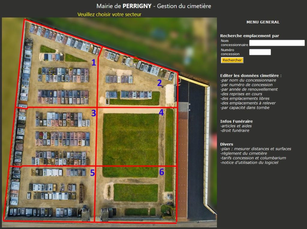 Numérisation des cimetière Yonne