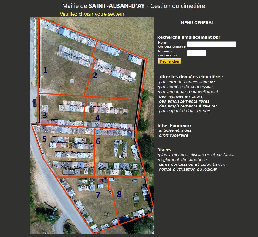 Cimetière Saint-Alban-d'Ay département Ardèche